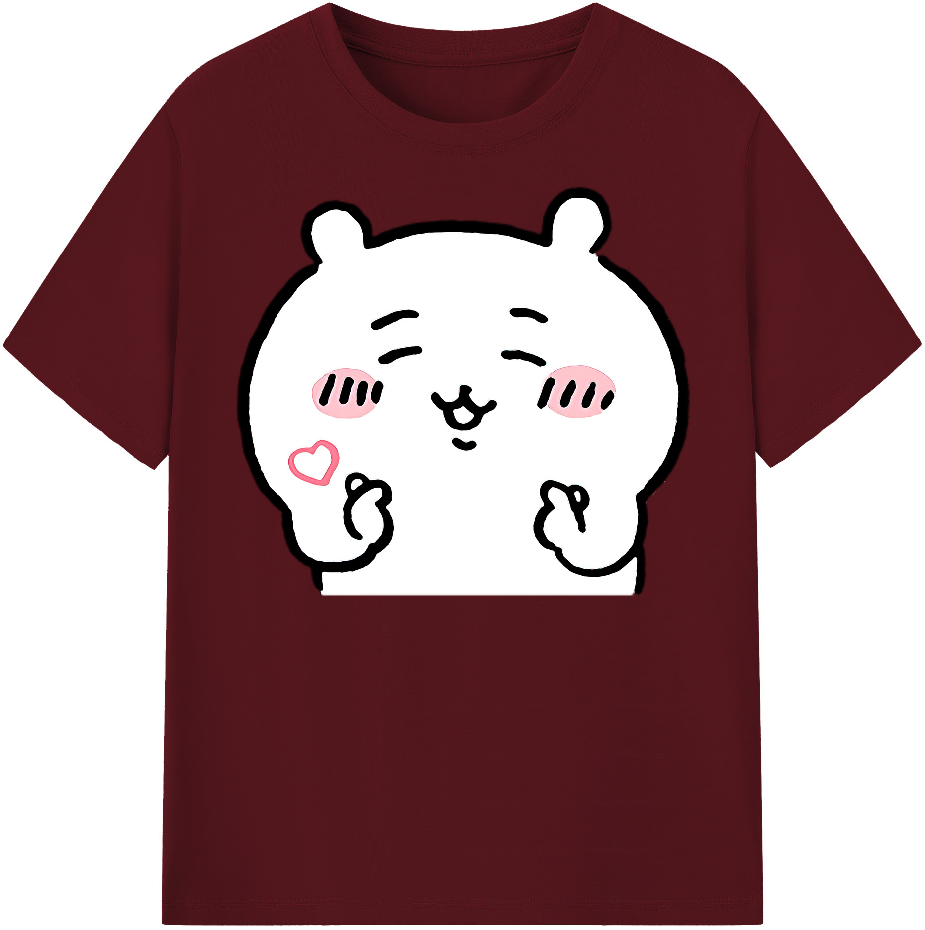 （画像用） ちいかわ ちいかわ Chii-kawa chiikawa 綿100％半袖Tシャツ（フロントプリント）